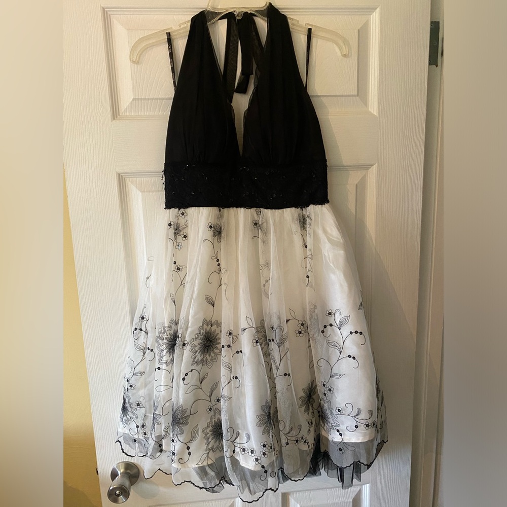 Homecoming halter top dress